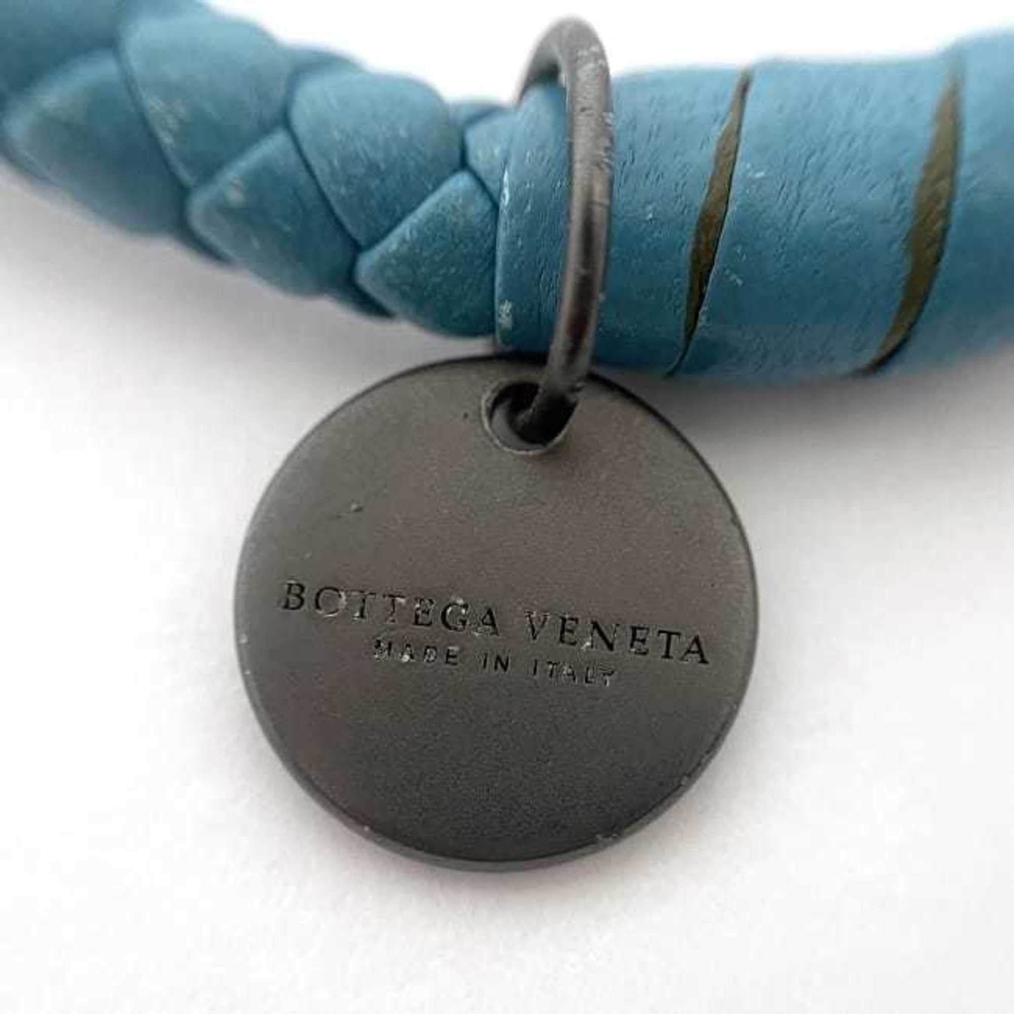 Bottega Veneta Bottega Veneta Bangle Light Blue Intrecciato ec-19881 Leather BOTTEGA VENETA Bracelet Women Men Size ONE SIZE - 9 Thumbnail