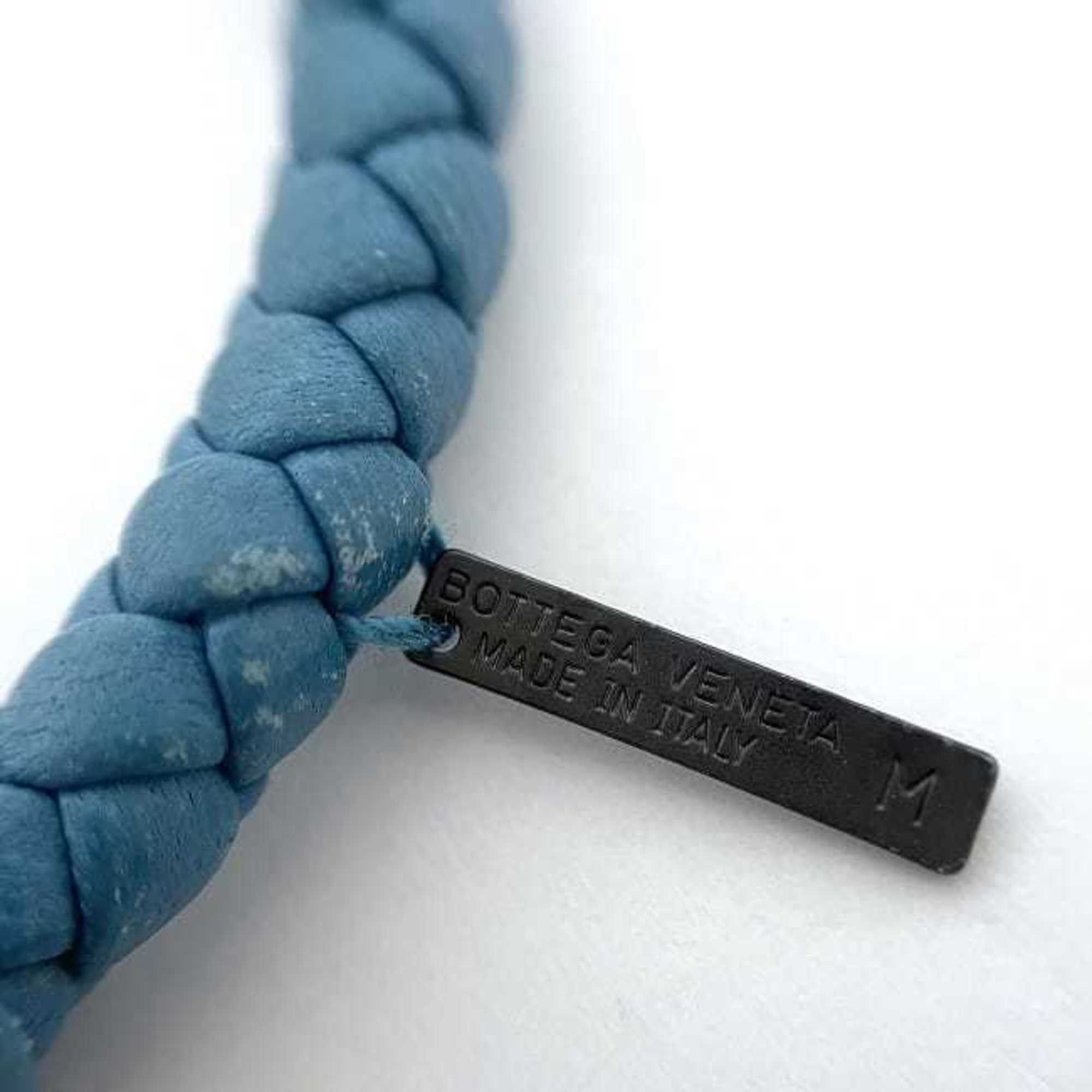Bottega Veneta Bottega Veneta Bangle Light Blue Intrecciato ec-19881 Leather BOTTEGA VENETA Bracelet Women Men Size ONE SIZE - 8 Thumbnail