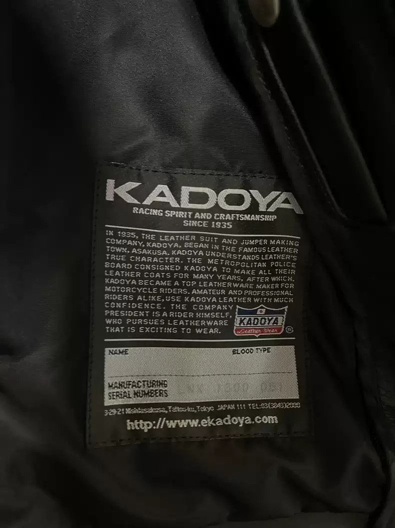 Kadoya KadoyaJapanese retro motorcycle leather clothing brand Size US XL / EU 56 / 4 - 7 Thumbnail