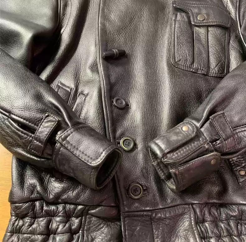 Kadoya KADOYAJapanese origin heavy wild cowhide retro motorcycle leather jacket Size US M / EU 48-50 / 2 - 4 Thumbnail