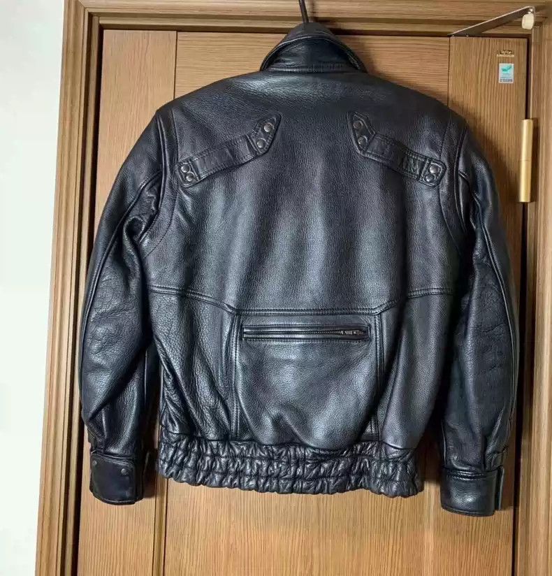 Kadoya KADOYAJapanese origin heavy wild cowhide retro motorcycle leather jacket Size US M / EU 48-50 / 2 - 3 Thumbnail