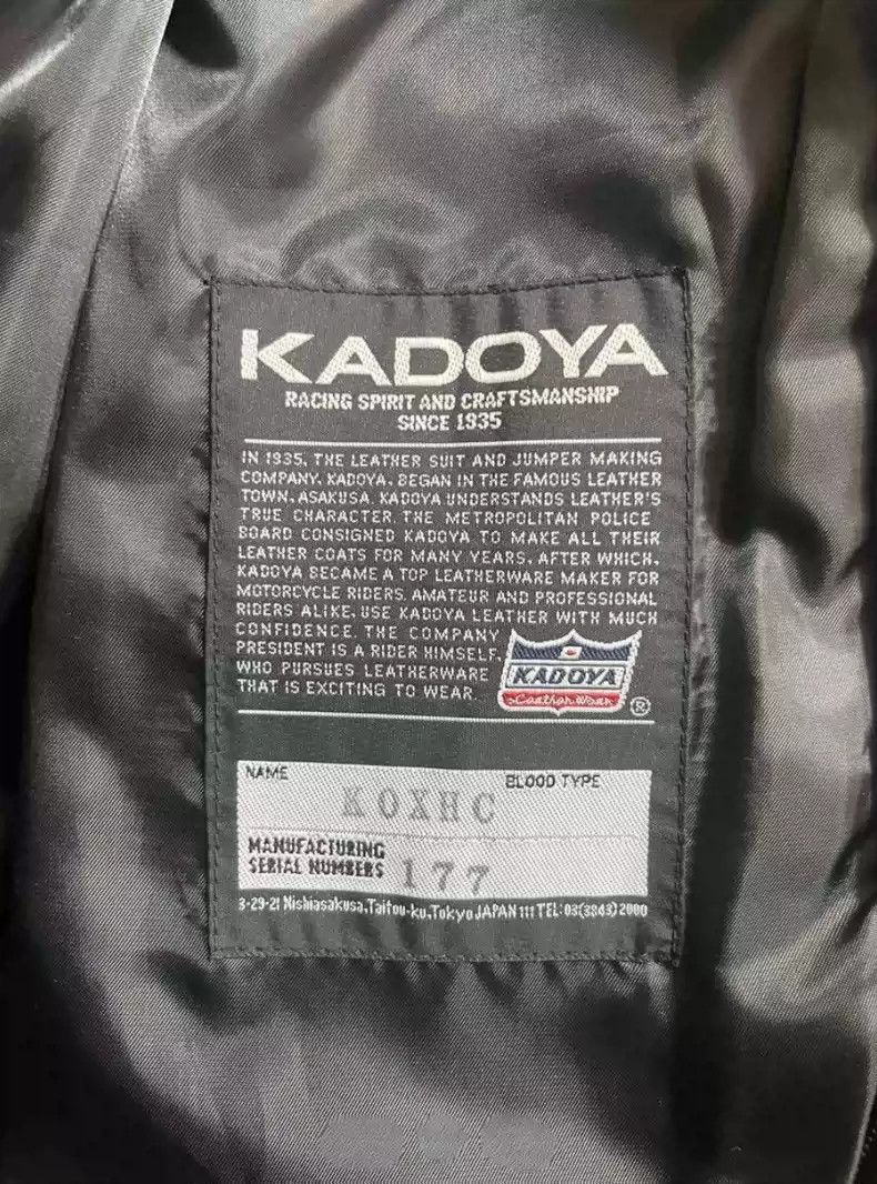 Kadoya KADOYAJapanese native cowhide leather jacket for hunting motorcycle Size US XL / EU 56 / 4 - 6 Thumbnail