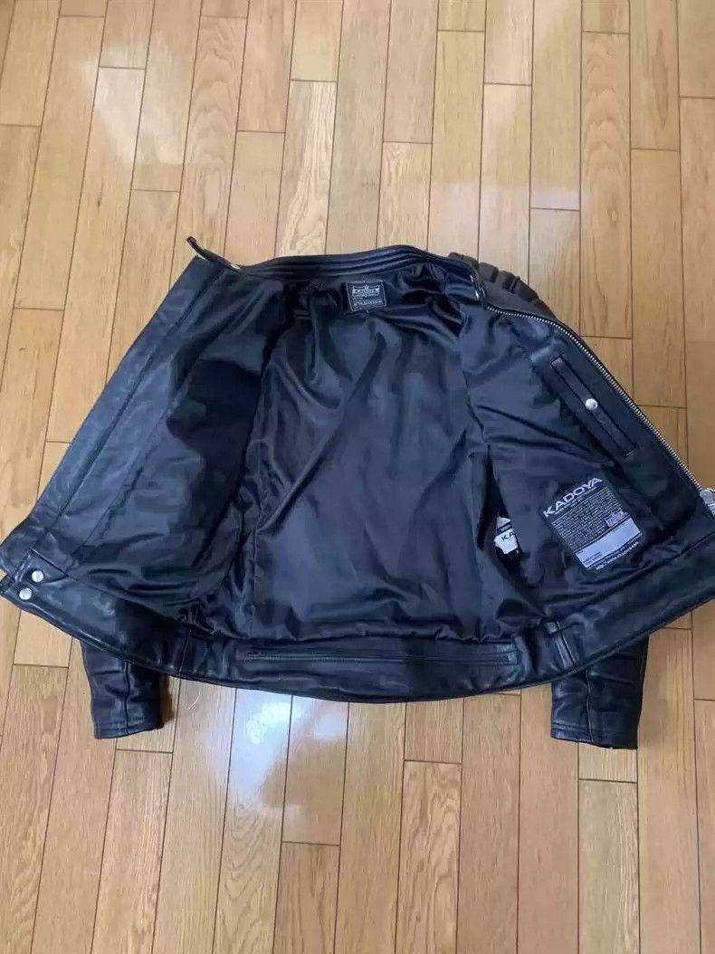 Kadoya kadoyaStraight-pull collar leather coat Size US L / EU 52-54 / 3 - 4 Thumbnail