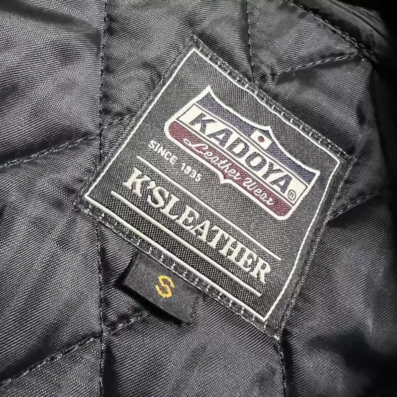 Kadoya kadoya evo Diamond lattice straight lapel leather coat Size US S / EU 44-46 / 1 - 5 Thumbnail