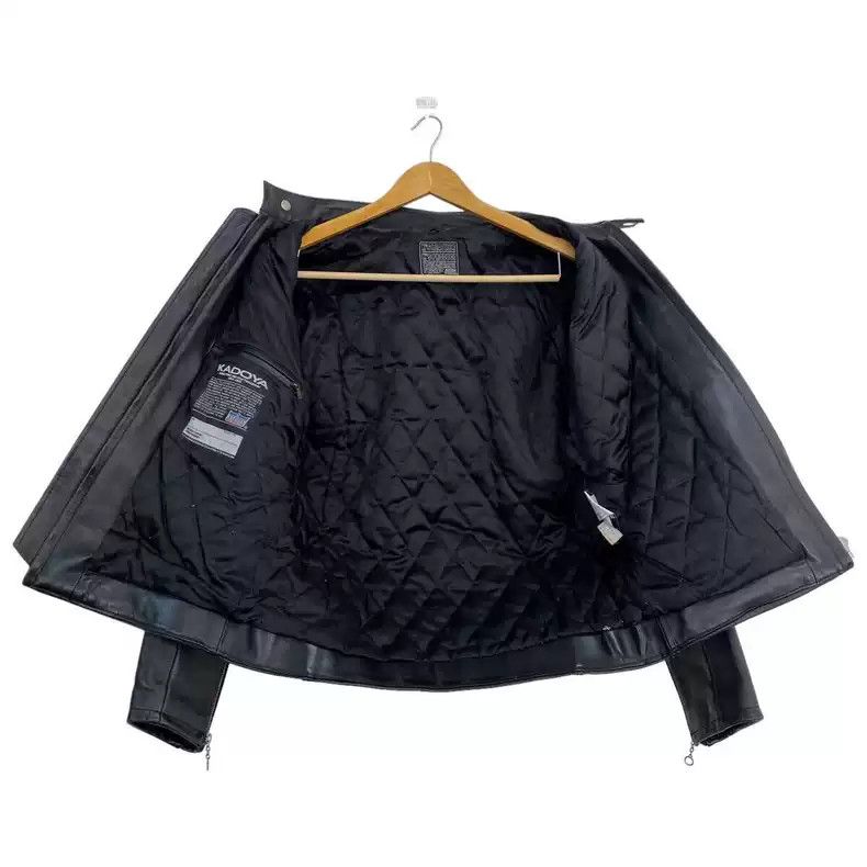 Kadoya kadoyaStraight-pull collar leather coat Size US XL / EU 56 / 4 - 3 Thumbnail