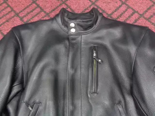 Kadoya kadoyaStraight-pull collar leather coat Size US L / EU 52-54 / 3 - 2 Thumbnail