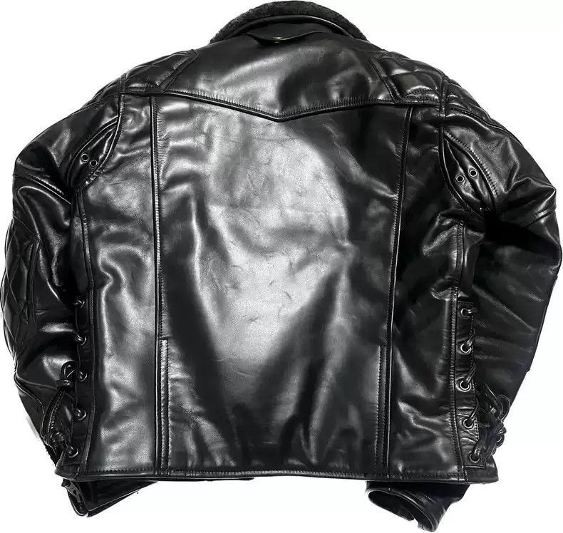 Kadoya kadoyaDiamond lattice straight lapel leather coat Size US S / EU 44-46 / 1 - 2 Thumbnail