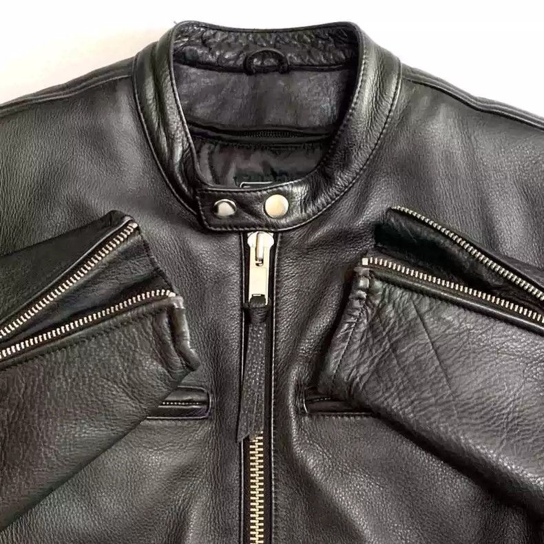 Kadoya kadoyaStraight-pull collar leather coat Size US XXL / EU 58 / 5 - 3 Thumbnail