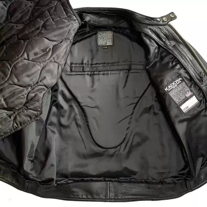 Kadoya kadoyaStraight-pull collar leather coat Size US XXL / EU 58 / 5 - 5 Thumbnail