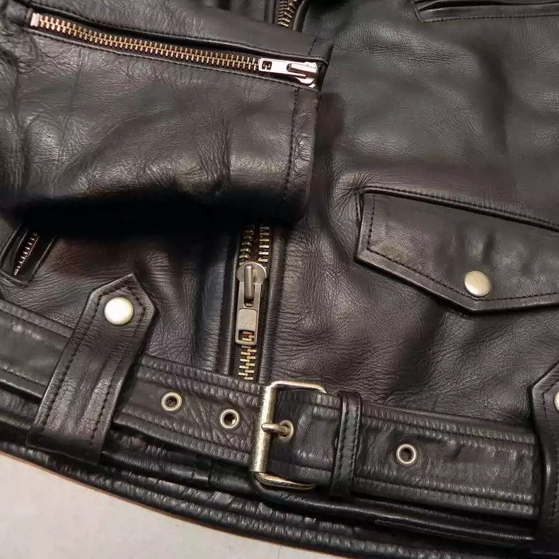 Kadoya kadoya Inclined zipper leather clothes Size US L / EU 52-54 / 3 - 3 Thumbnail
