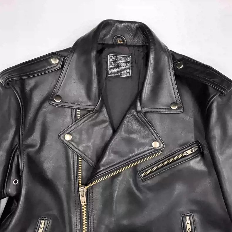 Kadoya kadoya Inclined zipper leather clothes Size US XL / EU 56 / 4 - 3 Thumbnail