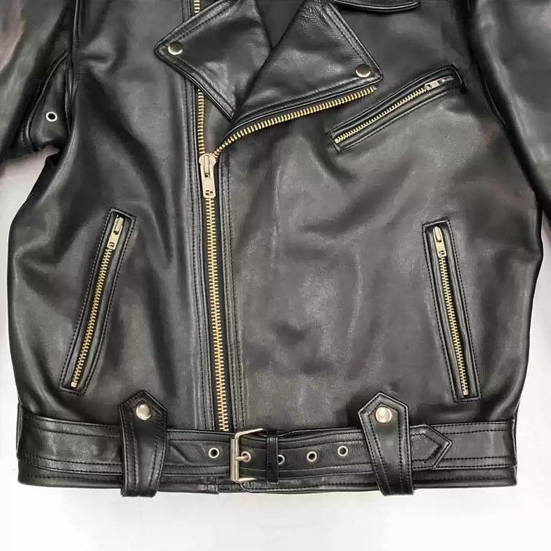 Kadoya kadoya Inclined zipper leather clothes Size US XL / EU 56 / 4 - 4 Thumbnail
