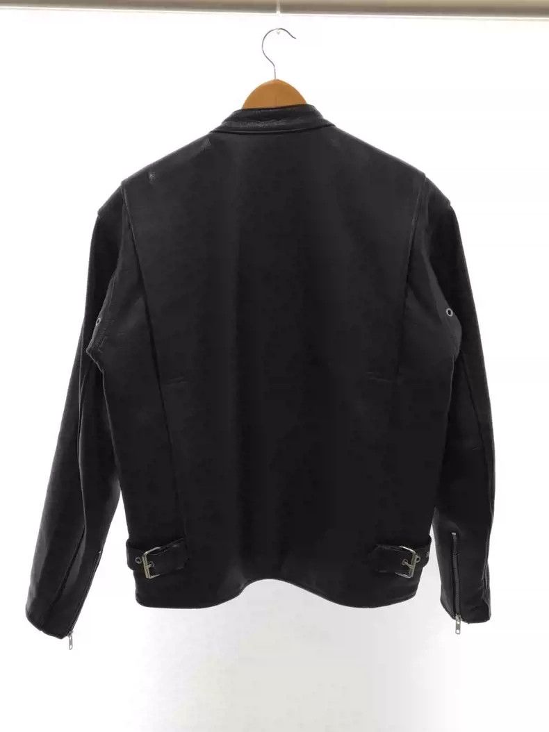 Kadoya kadoyaStraight-pull collar leather coat Size US XL / EU 56 / 4 - 2 Thumbnail