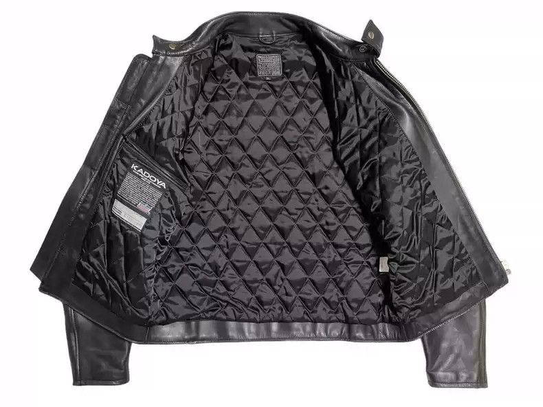 Kadoya kadoya Straight-pull collar leather coat Size US XXL / EU 58 / 5 - 4 Thumbnail