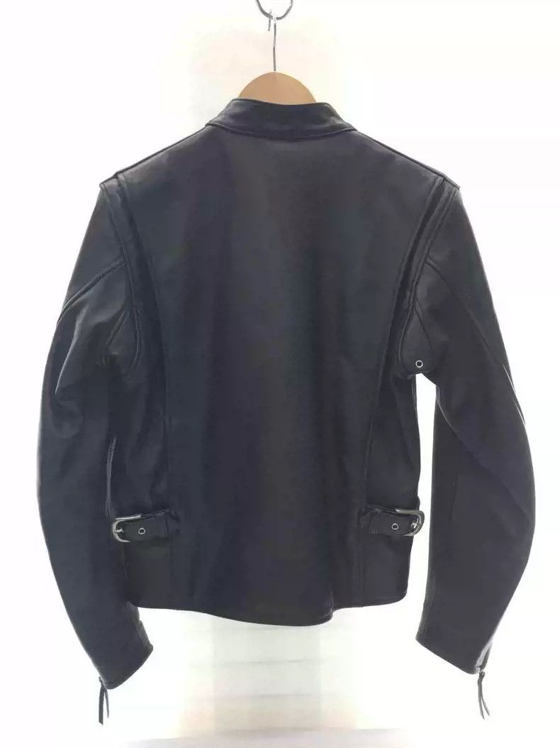 Kadoya kadoyaStraight-pull collar leather coat Size US M / EU 48-50 / 2 - 2 Thumbnail