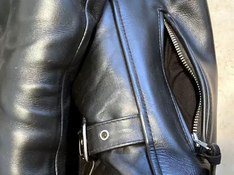 Kadoya kadoya Straight-pull collar leather coat Size US M / EU 48-50 / 2 - 7 Thumbnail