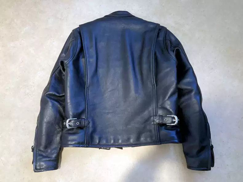 Kadoya kadoya Straight-pull collar leather coat Size US M / EU 48-50 / 2 - 3 Thumbnail