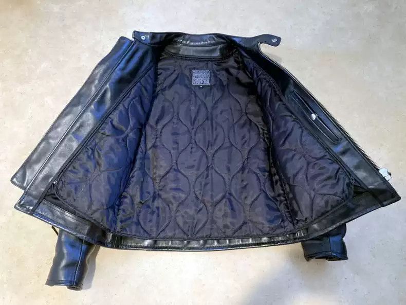 Kadoya kadoya Straight-pull collar leather coat Size US M / EU 48-50 / 2 - 4 Thumbnail