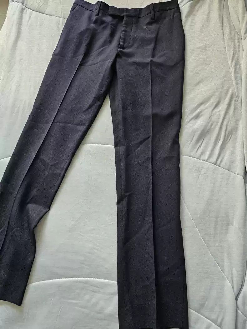 Saint Laurent Paris Saint laurent slp 15 blue wool trousers Size US 29 - 3 Thumbnail