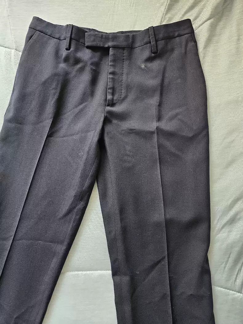 Saint Laurent Paris Saint laurent slp 15 blue wool trousers Size US 29 - 2 Thumbnail