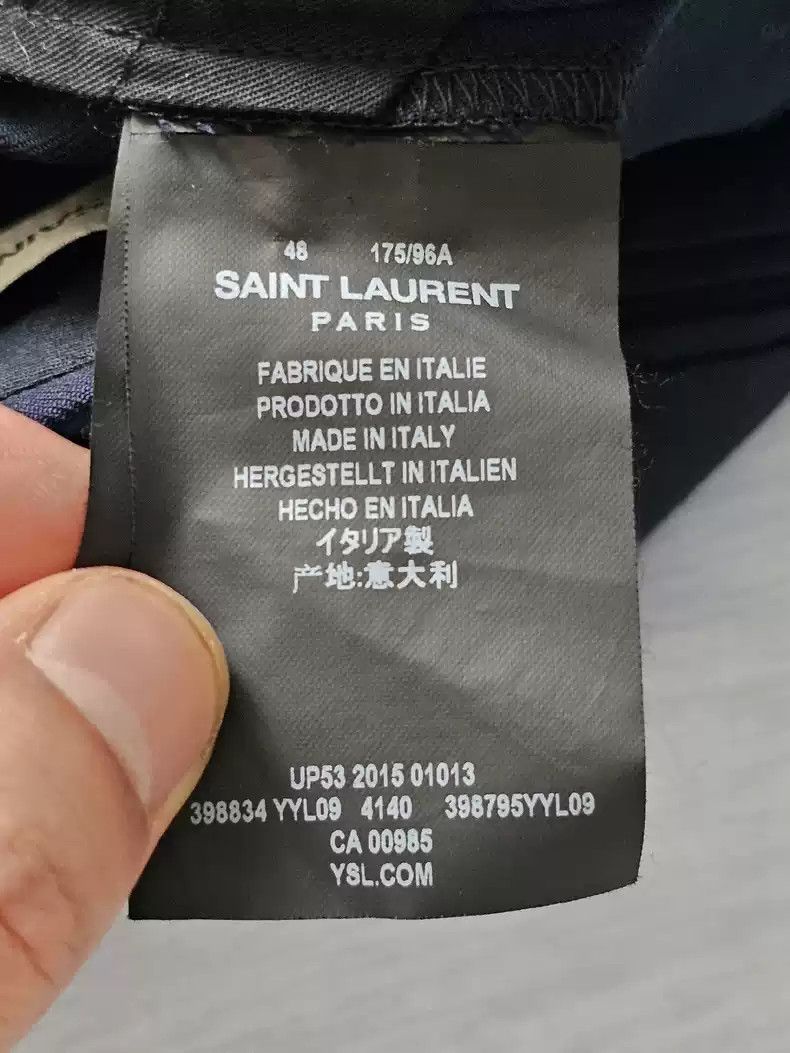 Saint Laurent Paris Saint laurent slp 15 blue wool trousers Size US 29 - 6 Thumbnail