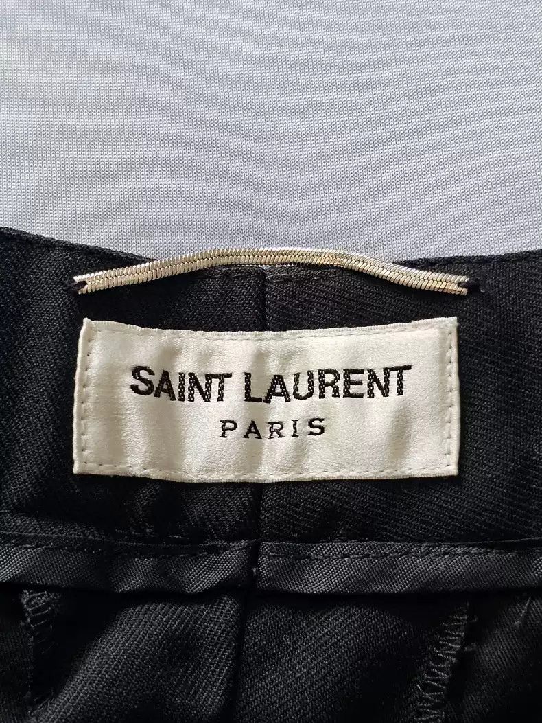 Saint Laurent Paris Saint laurent slp black wool trousers Size US 32 / EU 48 - 4 Thumbnail