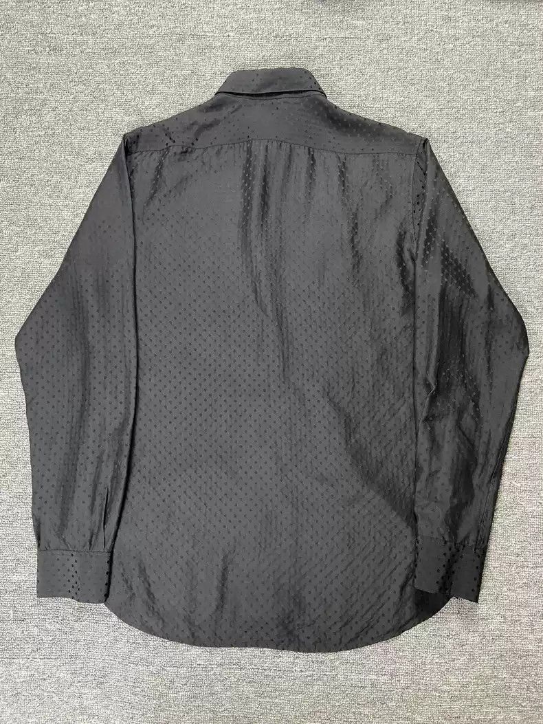 Saint Laurent Paris Saint Laurent slp14ss mulberry silk dark dot shirt Size US L / EU 52-54 / 3 - 2 Thumbnail