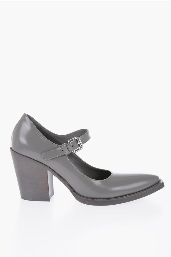 Prada Mary Jane Leather Pumps Size US 8.5 / IT 38.5 - 3 Thumbnail