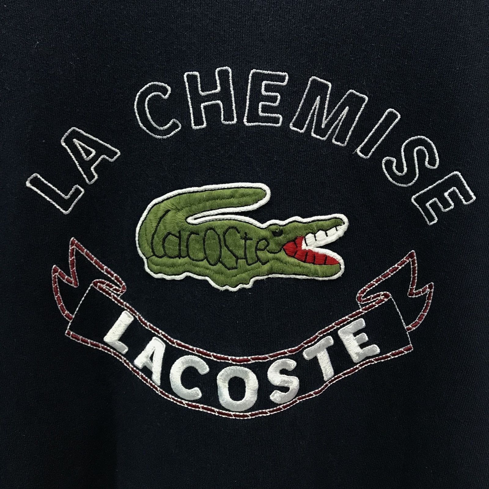 Lacoste Rare!!! Vintage Lacoste Sweatshirt La Chemise Lacoste Size US L / EU 52-54 / 3 - 3 Thumbnail
