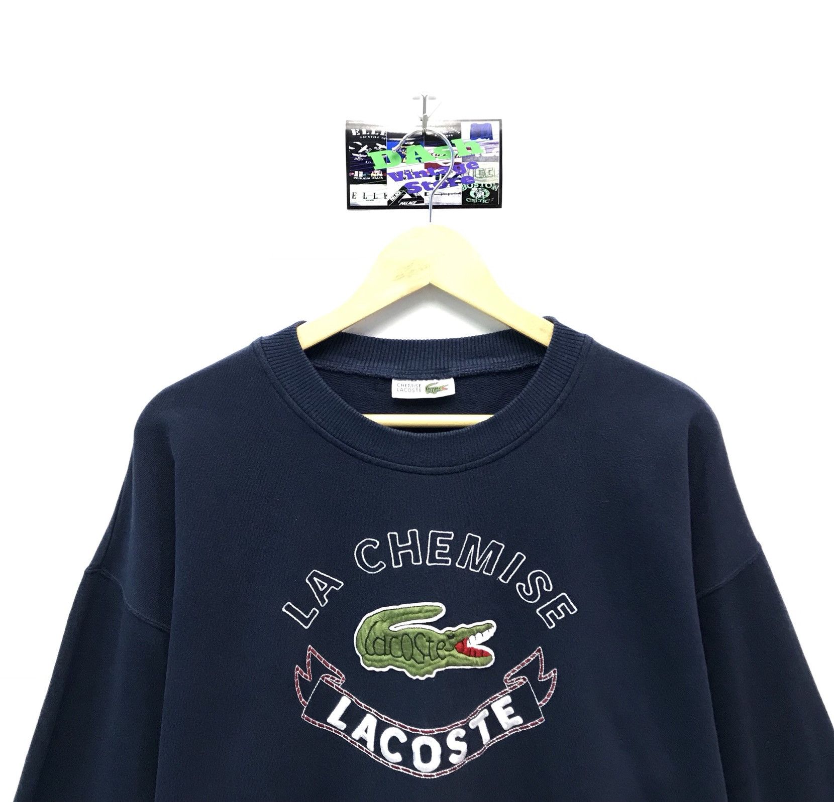 Lacoste Rare!!! Vintage Lacoste Sweatshirt La Chemise Lacoste Size US L / EU 52-54 / 3 - 2 Thumbnail