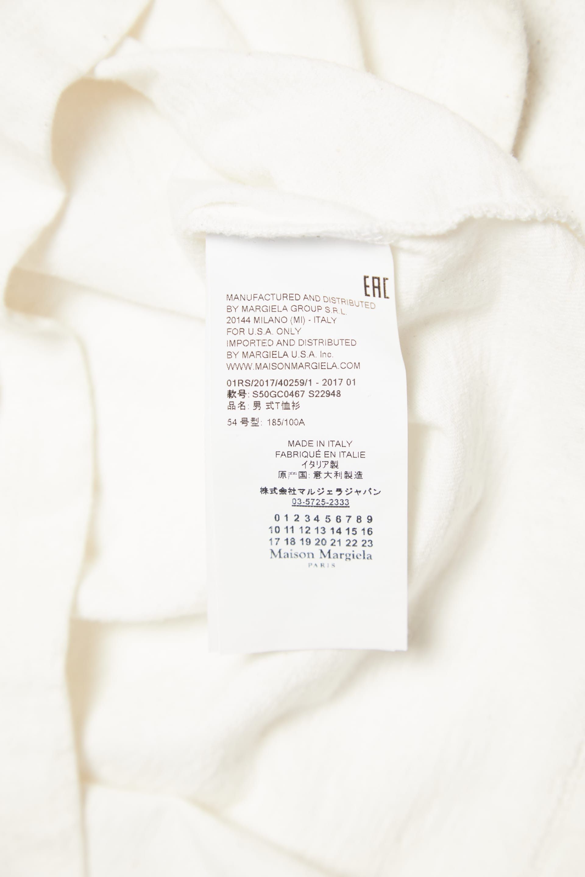 Maison Margiela White Basic Contrast Patched T-Shirt | Grailed