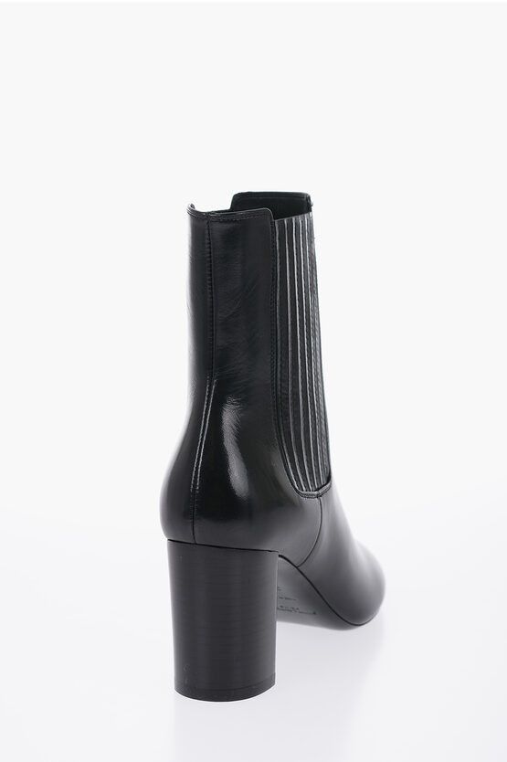Saint Laurent Paris Leather Boots Size US 7 / IT 37 - 3 Thumbnail