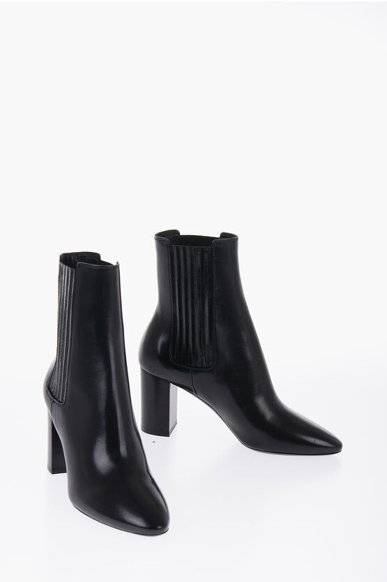 Saint Laurent Paris Leather Boots Size US 10 / IT 40 - 2 Thumbnail