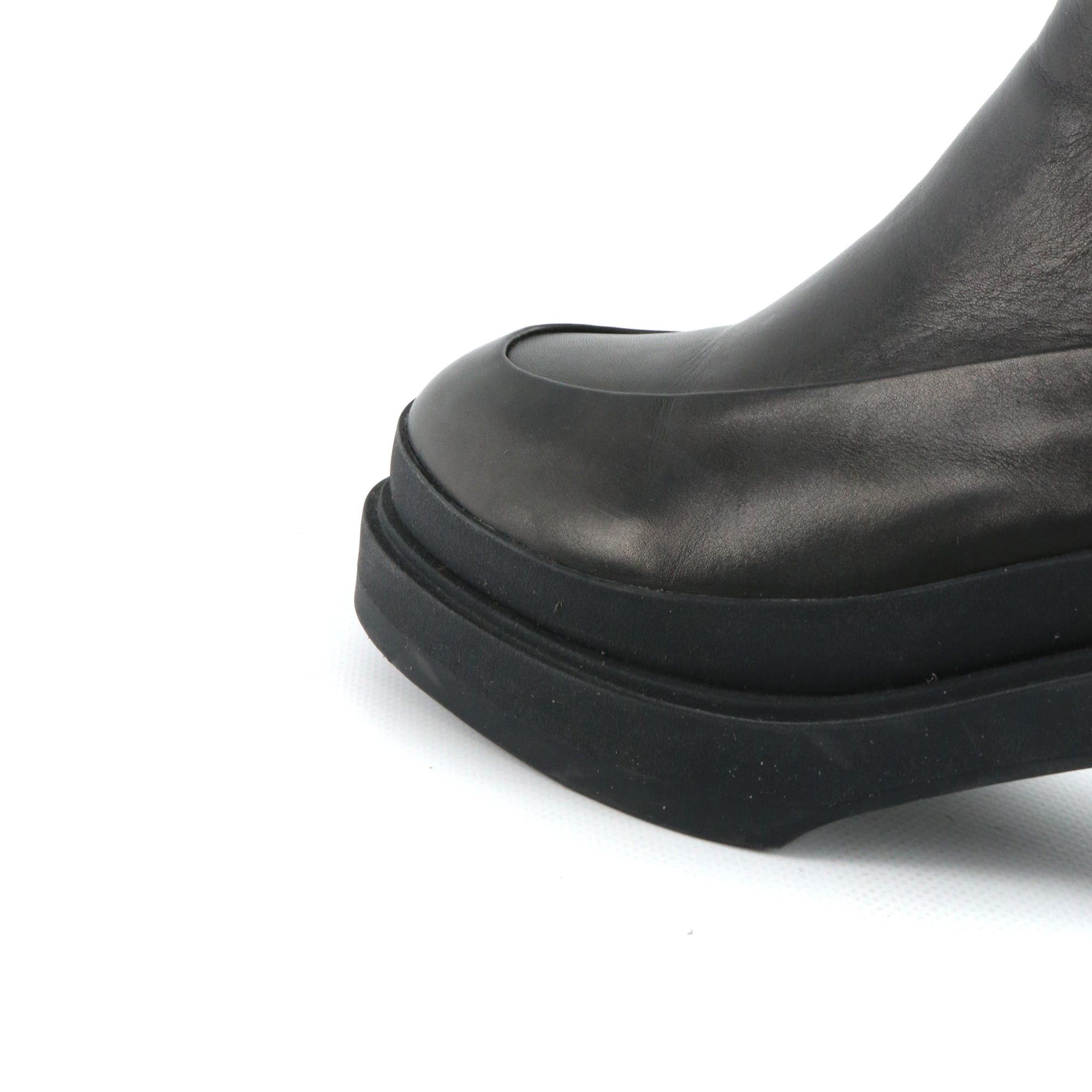 Hermes HERMÈS - Black calfskin ankle boots (T37.5) Size US 6.5 / IT 36.5 - 5 Thumbnail