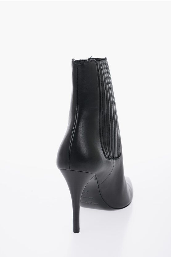 Saint Laurent Paris Pointed Leather Boots Size US 7 / IT 37 - 2 Thumbnail