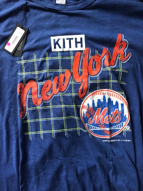 Kith × Mets Kith 1 Of 1 Box Logo Vintage New York Mets T-Shirt  