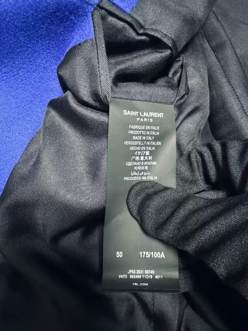 Saint Laurent Paris Saint Laurent 21FW poster Klein blue suit Size US L / EU 52-54 / 3 - 5 Thumbnail