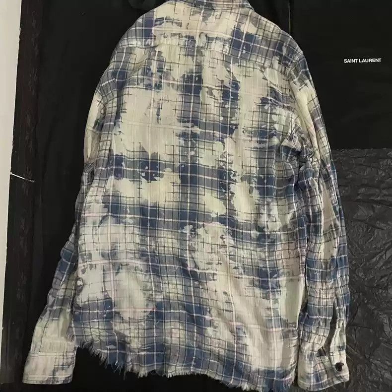 Saint Laurent Paris Saint Laurent16ss blue rendering shirt Size US S / EU 44-46 / 1 - 4 Thumbnail