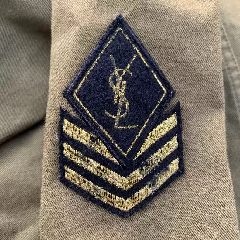 Saint Laurent Paris Saint Laurent navy badge army green windbreaker Size US M / EU 48-50 / 2 - 5 Thumbnail