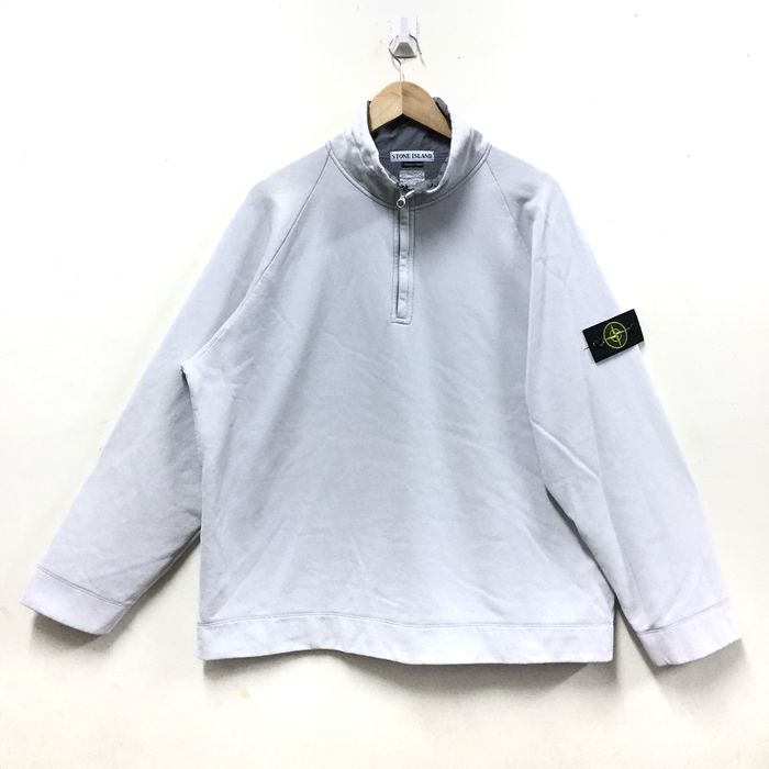 Stone Island Vintage Stone Island Quarter Zip Fleece Pullover 90s