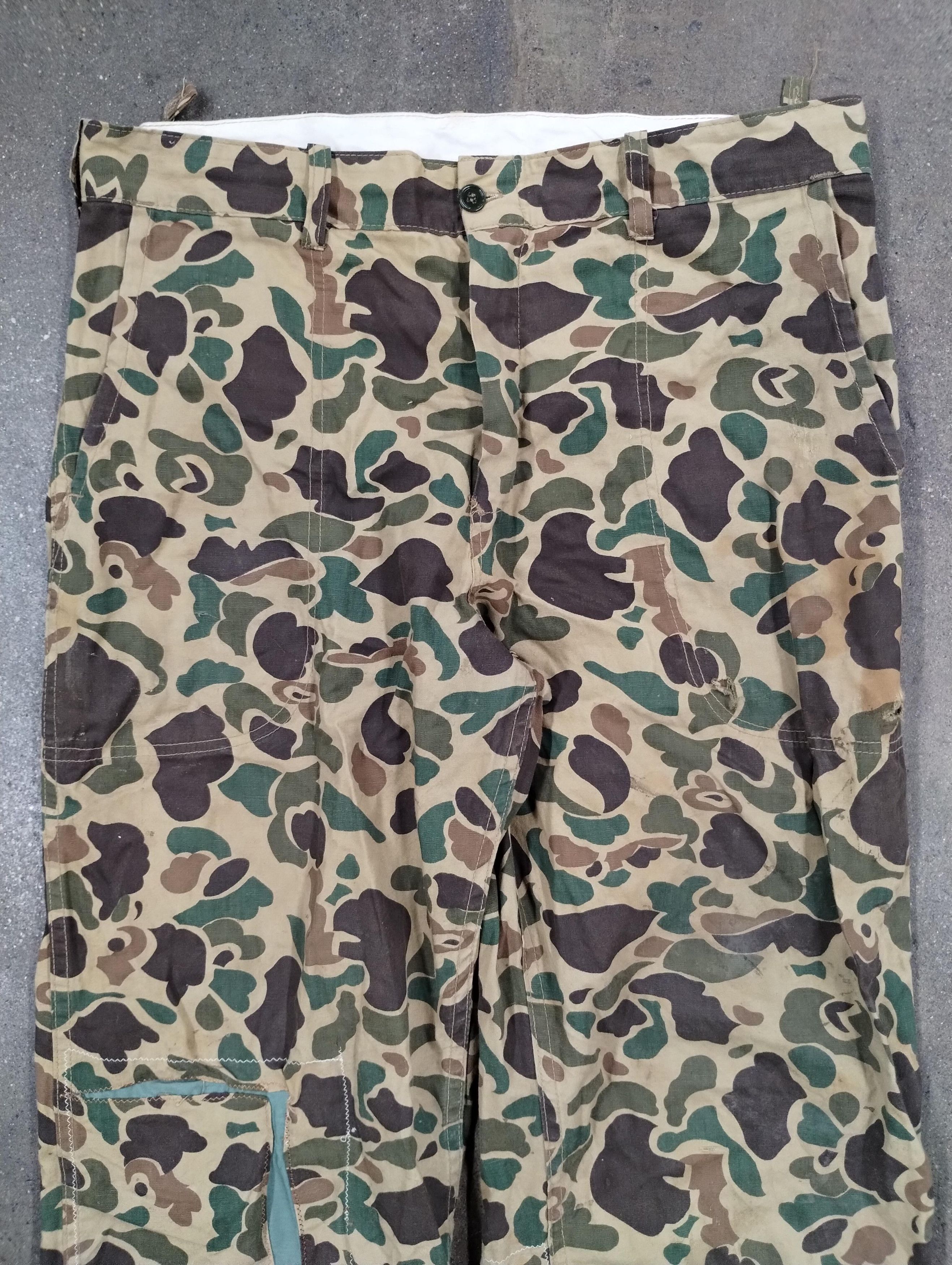 Other Vintage Duck Camo Repaired Cotton Pants Size US L / EU 52-54 / 3 - 3 Thumbnail