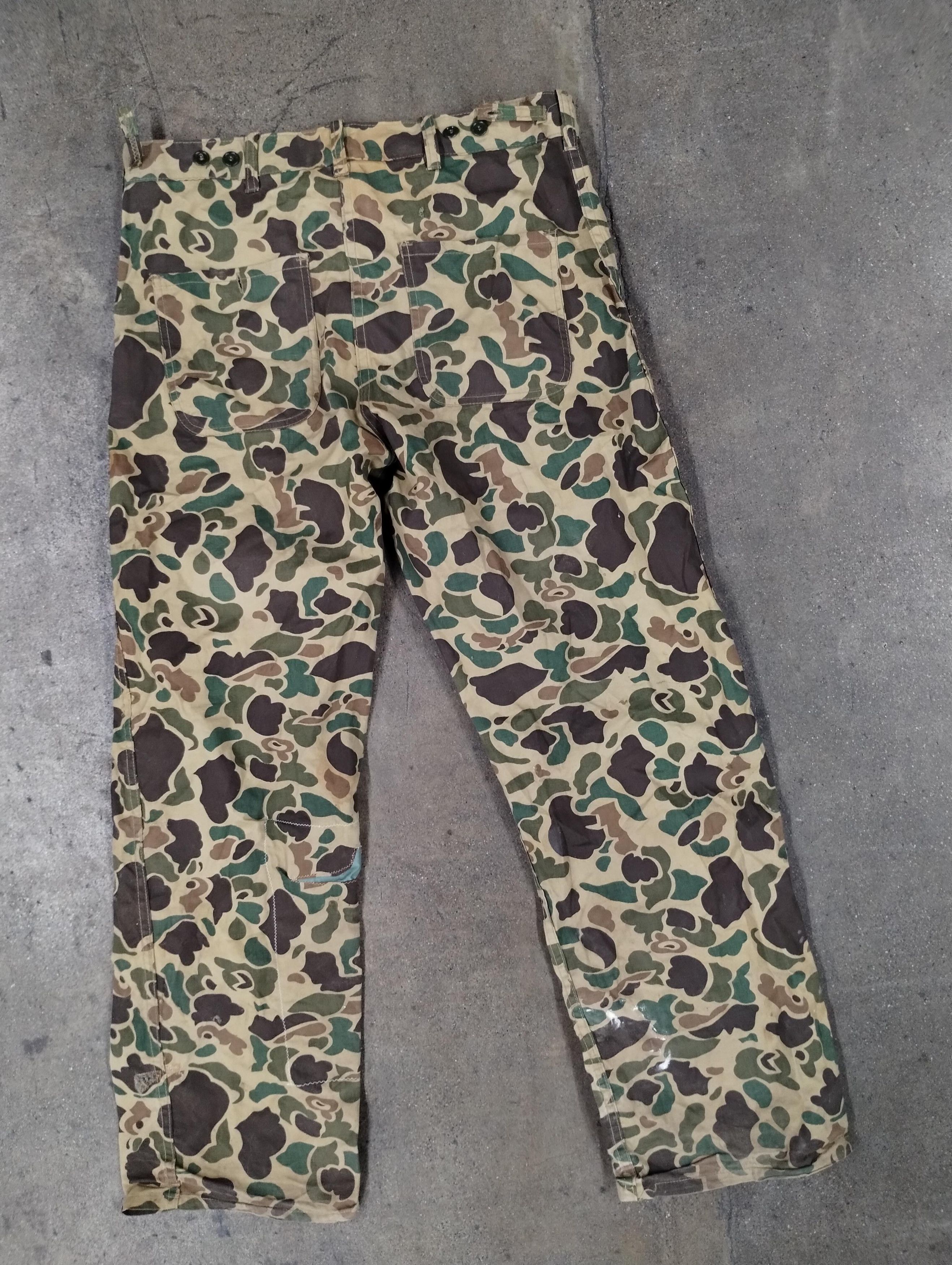 Other Vintage Duck Camo Repaired Cotton Pants Size US L / EU 52-54 / 3 - 5 Thumbnail