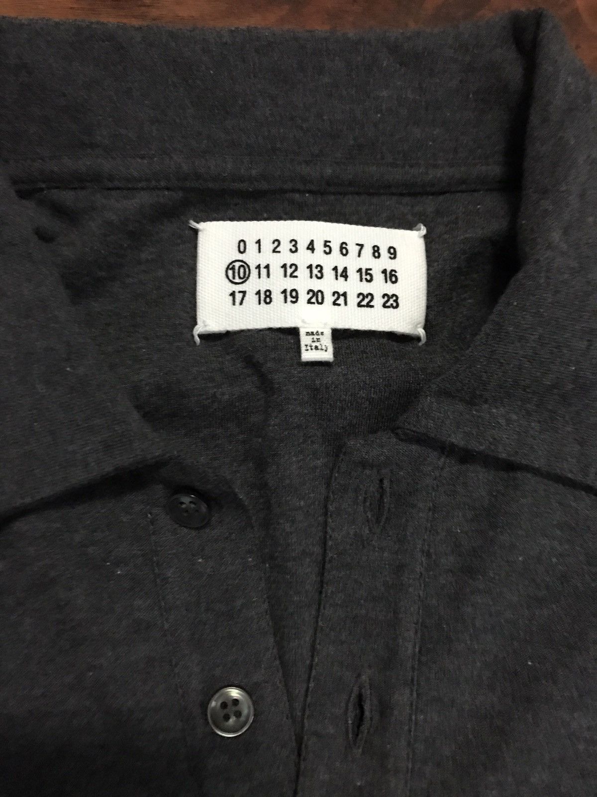 Maison Margiela Maison Martín Margiela Color Block Polo Size 46In Gray/Black Size US S / EU 44-46 / 1 - 6 Thumbnail