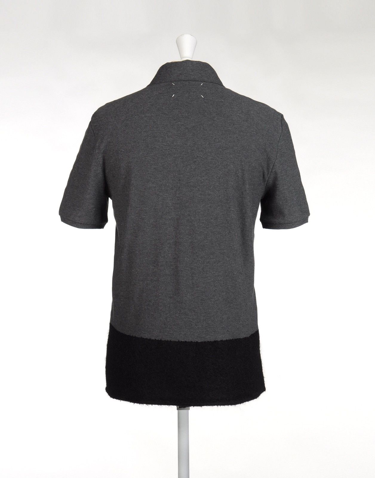 Maison Margiela Maison Martín Margiela Color Block Polo Size 46In Gray/Black Size US S / EU 44-46 / 1 - 2 Thumbnail