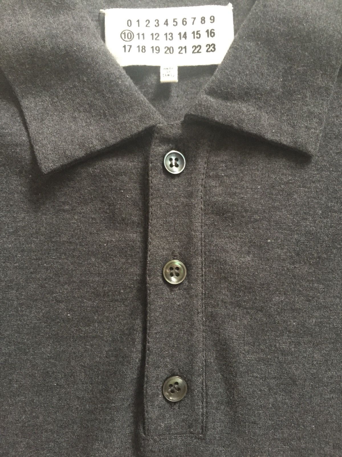 Maison Margiela Maison Martín Margiela Color Block Polo Size 46In Gray/Black Size US S / EU 44-46 / 1 - 9 Thumbnail