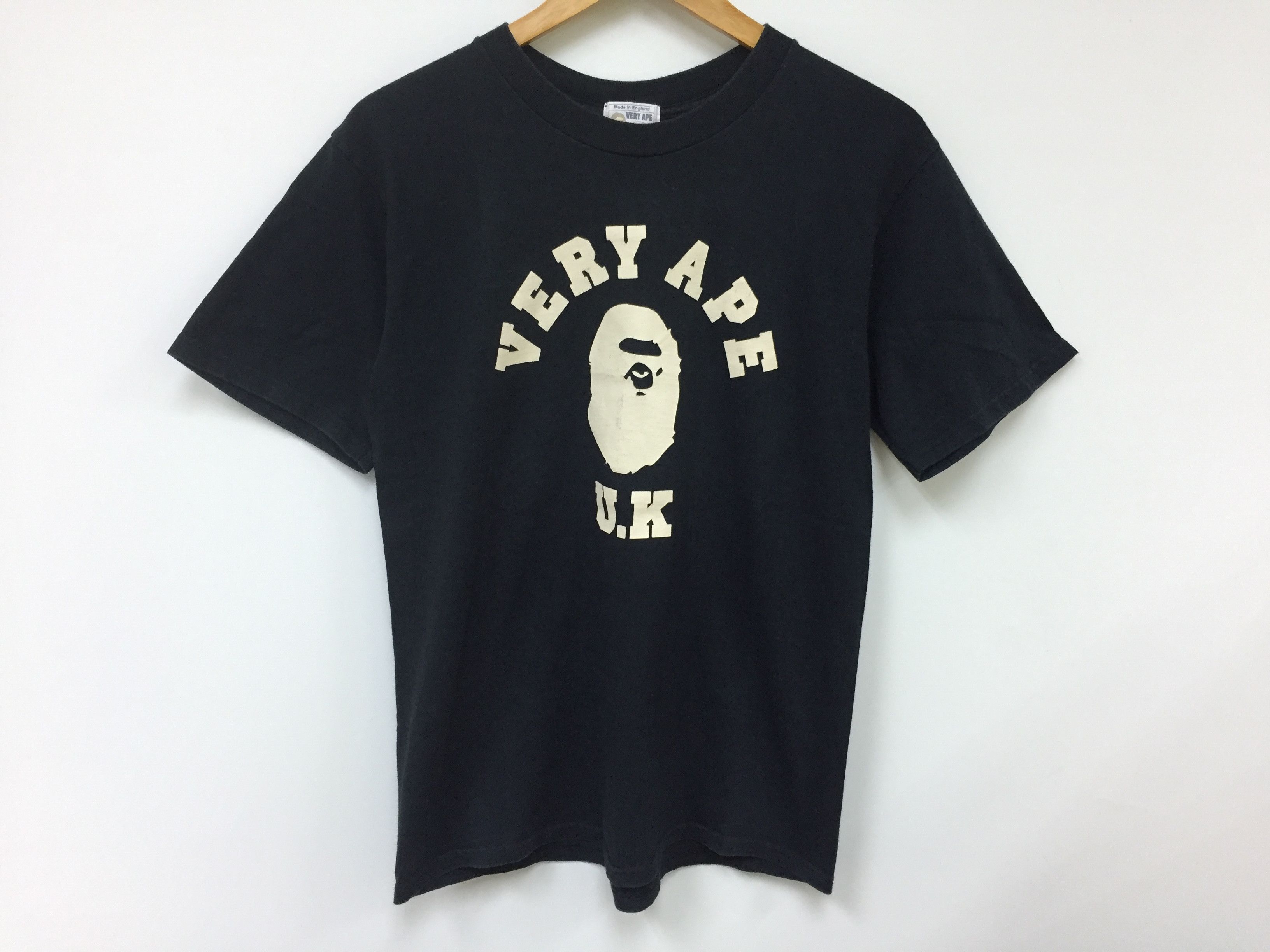 Bape Vintage Extremely RARE Vtg OG 1996 VERY APE UK Bathing Ape tee Made in England Grailed