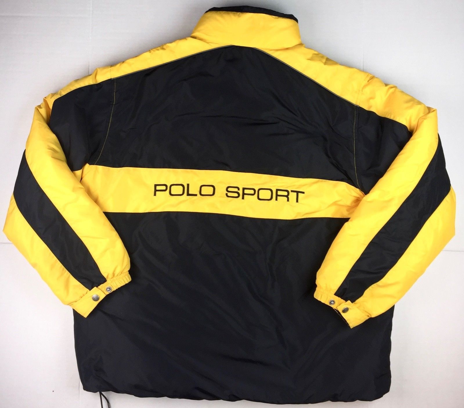 Black and yellow polo jacket on sale