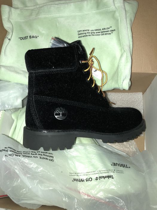 Off white deals timberland black