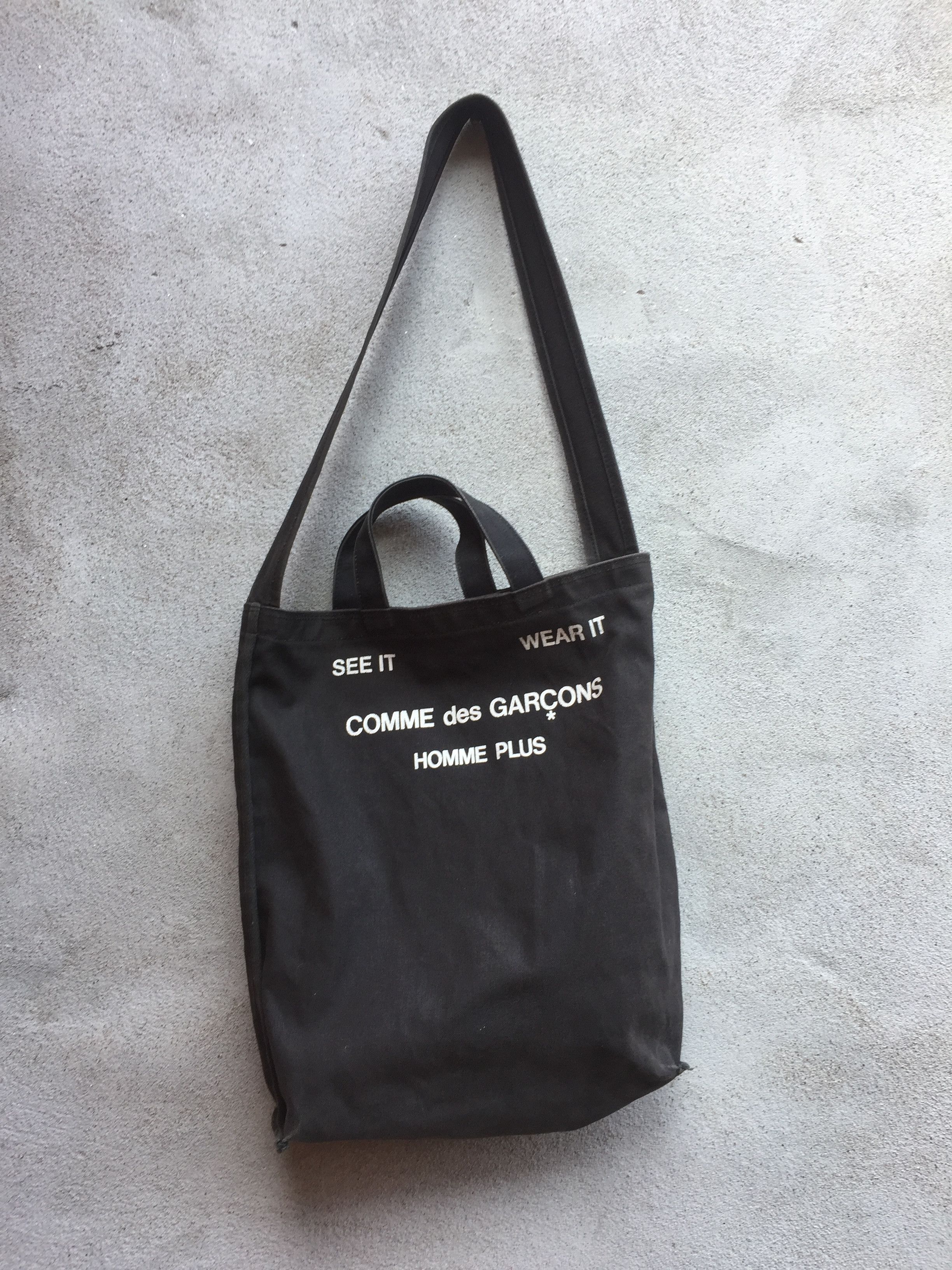 Comme des Garcons Black See It Wear It Tote Bag | Grailed