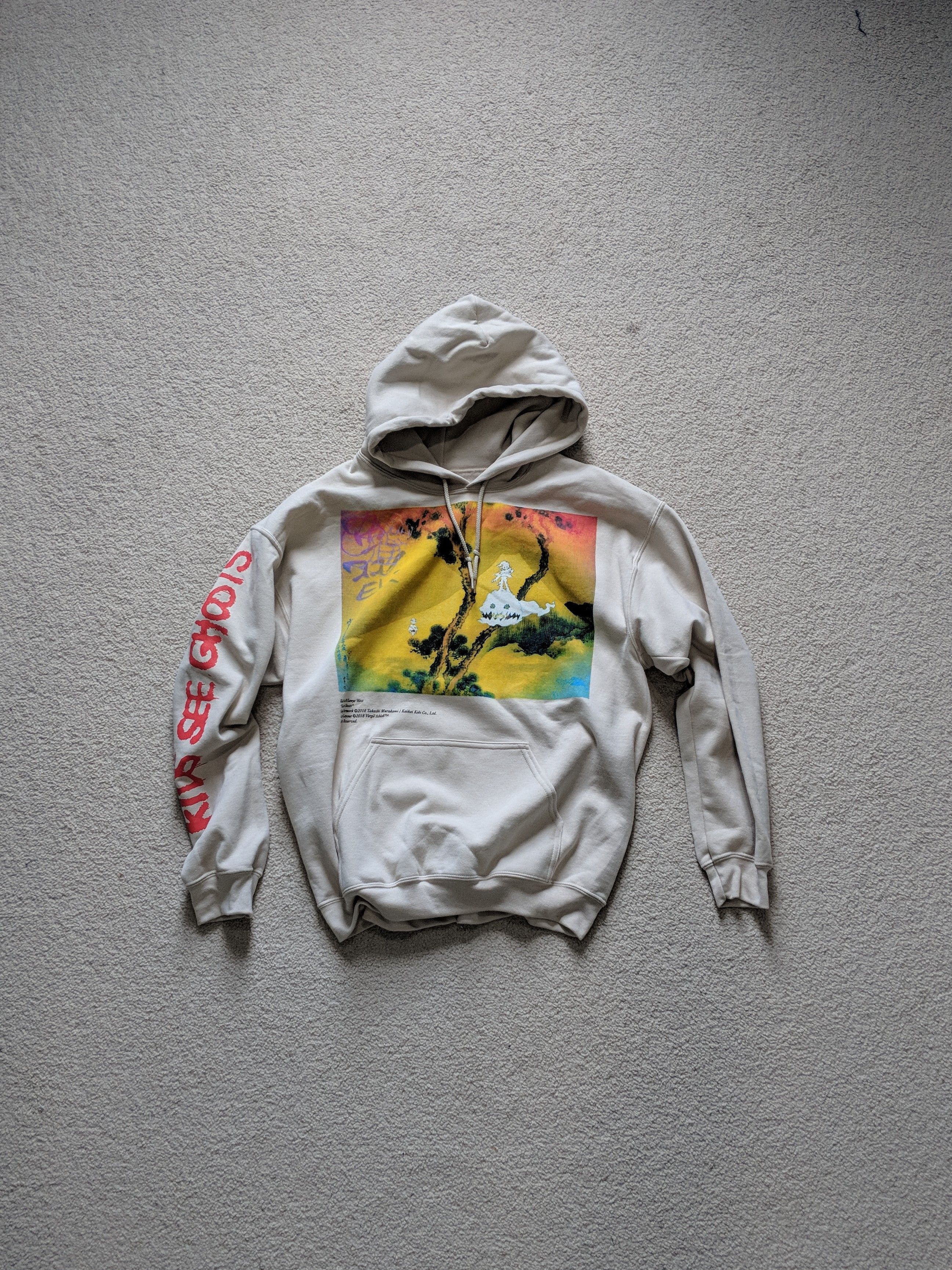 Kanye West × Kid Cudi × Takashi Murakami Kids See Ghosts Listening Party Hoodie V2 Size US L / EU 52-54 / 3 - 1 Thumbnail